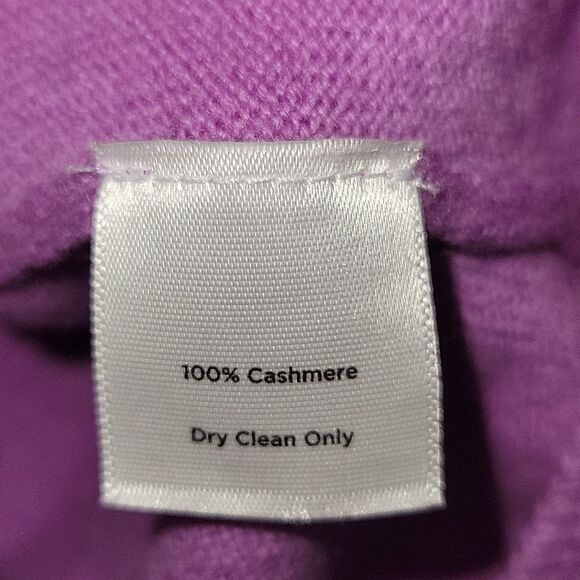Talbots Pure Cashmere Crewneck Pullover Sweater Small NWT Purple - Picture 7 of 8